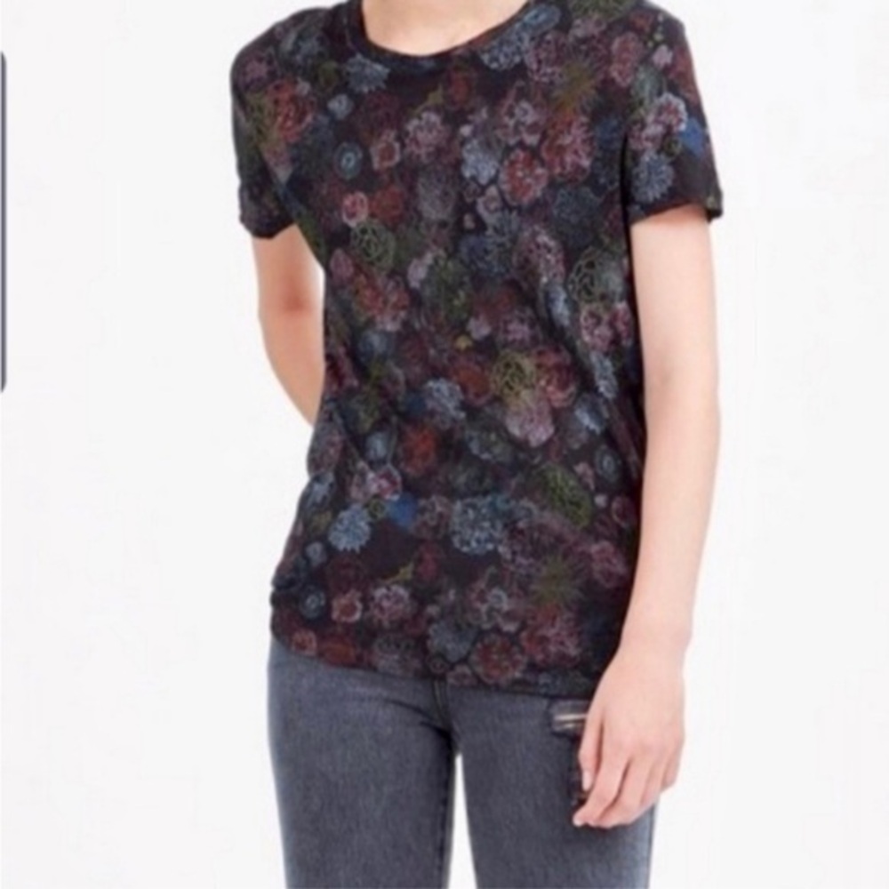 IRO Floral Print Linen Tee